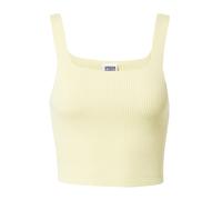 Urban Classics Tops en tricot jaune clair, Taille XL