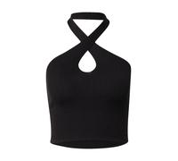 Urban Classics T-shirt femme Ladies Rib Knit Crossed Neckholder Top Black 3XL