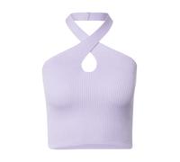 Urban Classics Ladies Rib Knit Crossed Neckholder Top Lilac Taille: S | Outlet | Femme | Mauve