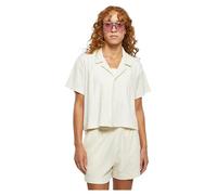 Urban Classics Towel Resort Short Sleeve Shirt Beige 4XL Femme