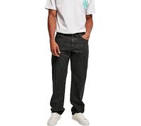 Urban Classics Triangle en Denim Organique Pantalon, Noir délavé, 36 Homme