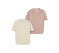 Urban Classics Uck3634-girls Oversized Boyfriend Tee 2-Pack T-Shirt, Blanc/Duscrosis, 122 Femme
