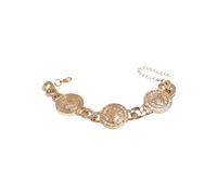 Urban Classics Unisex Big Plate Bracelet gold, L/XL