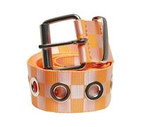 Urban Classics Ceinture avec œillets orange fluo/blanc Small-Medium Mixte