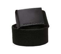 Urban Classics Unisex Coloured Buckle Canvas Belt black, S/M