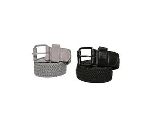 Urban Classics Unisex Elastic Belt Set blk/gry, S/M