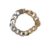 Urban Classics Unisex Heavy Two-Tone Bracelet gold/silver, S/M