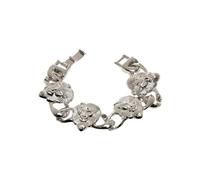 Urban Classics Unisex Lion Bracelet silver, S/M