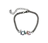 Urban Classics Unisex Love Bracelet gunmetal, L/XL