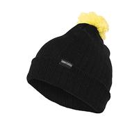 Urban Classics Unisex Neon Contrast Bobble Beanie blk/yel, one size