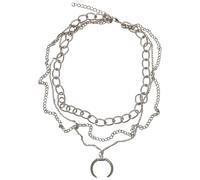 Urban Classics Unisex Open Ring Layering Necklace silver, one size