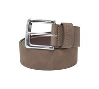 Urban Classics Unisex Suede Leather Imitation Belt brown/silver, L/XL