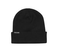 Urban Classics Unisexe Bonnet Patch en Cuir Bonnet Tricoté, Long Bonnet pour Femmes et Hommes en Plusieurs Couleurs, Taille Unique