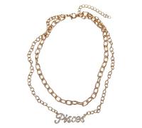 Urban Classics Unisexe Halskette mit Sternzeichen Anhänger, Männer und Frauen Schmuck, Modeschmuck Kette, doppelreihig, en 12 variantes, longueur 38 cm, taille unique, Métal, Pas de gemme