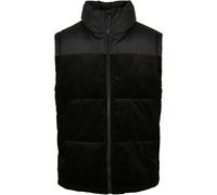 Urban Classics Velours Gilet Côtelé Veste en Rembourrage Col Montant Ample Coupe