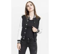 Urban Classics Veste américaine Varsity bicolore noir/blanc Femme 5XL