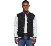 Urban Classics 2-Tone College Sweatjacket Sweat-Shirt, Multicolore (Blk/WHT), M Homme