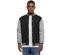 Urban Classics 2-tone College Sweatjacket - Veste Sweat Homme, Multicolore (Black/Grey) - XX-Large (Taille fabricant: XX-Large)