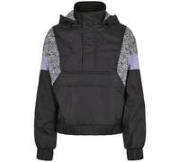 Urban Classics Pull Jacket AOP Mixed Noir XS Femme