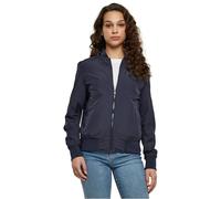 Urban Classics Veste Bomber légère femme – empiècement gaufré, poches zippées – Bleu marine S