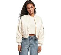 Urban Classics Veste Courte en Satin pour Femme, Sable Blanc, XL