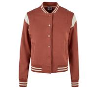 Urban Classics Veste de survêtement beige / rouge rouille, Taille 4XL
