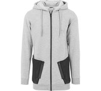 Urban Classics Veste de survêtement gris / noir, Taille S