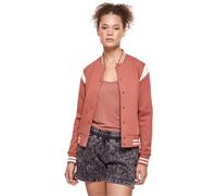 Urban Classics – Veste de survêtement Inset College pour Femme – Terre Cuite/Sable Blanc – XXXXL