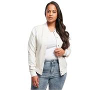 Urban Classics Veste femme Ladies Inset College Sweat Jacket Lightgrey/White S