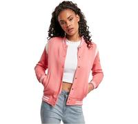 Urban Classics Veste de survêtement crème / rose clair / blanc, Taille XS