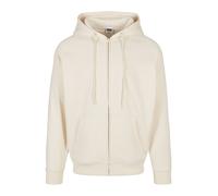 URBAN CLASSICS Sweat à capuche zippé White Sand XL