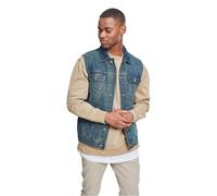 Urban Classics Homme Denim Veste sans manche, Bleu (Lightblue 344), XL EU