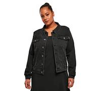 Urban Classics Veste en Denim Organique pour Femme, Noir délavé, XXXXL