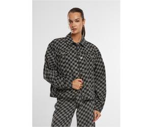 Urban Classics Veste en jean femme Ladies 80's Oversized Laser Printed Denim Jacket TB6896 M