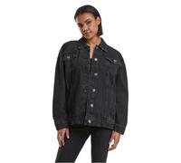 Urban Classics Veste en Jean surdimensionnée des années 90 pour Femme Jacket, Noir délavé, XXXL