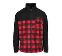 Urban Classics Veste en polaire rouge / noir, Taille S