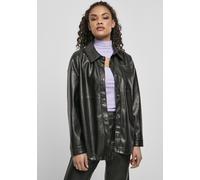 Urban Classics Veste femme Ladies Faux Leather Overshirt Black M