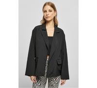 Urban Classics Veste femme Ladies Oversized Crinkle Nylon Blazer Black S