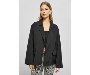 Urban Classics Veste femme Ladies Oversized Crinkle Nylon Blazer Black S