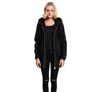 Urban Classics Femme Tb1755-ladies Sherpa Jacket Sweatshirt Capuche, Noir, XL EU