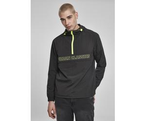 Urban Classics Veste légère Contrast Pull Over Jacket Black/Electriclime M