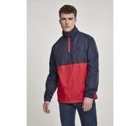 Urban Classics Veste légère Stand Up Collar Pull Over Jacket Navy/Fire Red XL