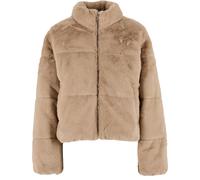 Urban Classics Veste Matelassée En Fausse Fourrure Pour Femmes Avec Col Montant