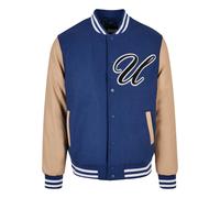 Urban Classics Big U College Jacket Spaceblue Taille: M | Blousons d'aviateurs Outlet | Homme | Bleu