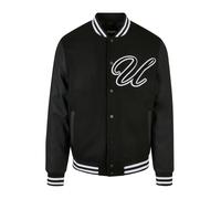 Urban Classics Veste mi-saison 'Big U' noir / blanc, Taille XL