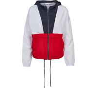 Urban Classics Veste mi-saison bleu marine / rouge feu / blanc, Taille M