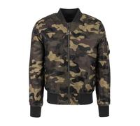 Urban Classics Veste mi-saison brun foncé / kaki / noir, Taille S