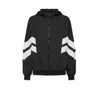 Urban Classics Veste mi-saison 'Crinkle Batwing' noir / blanc, Taille XL