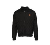 Urban Classics Veste mi-saison 'Diamond Quilt' marron / noir, Taille M