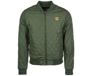 Urban Classics Veste mi-saison 'Diamond Quilt' olive, Taille M
